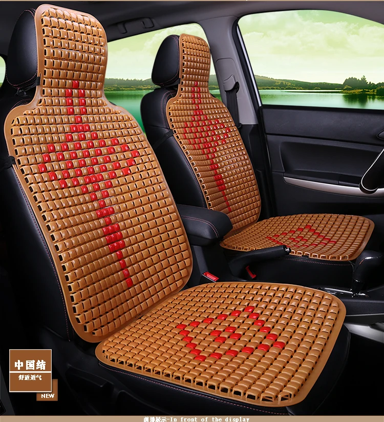 Summer Plastic Breathable Cool Car Chinese knot elements Seat Cushion Auto Minibus Home Chair Cover