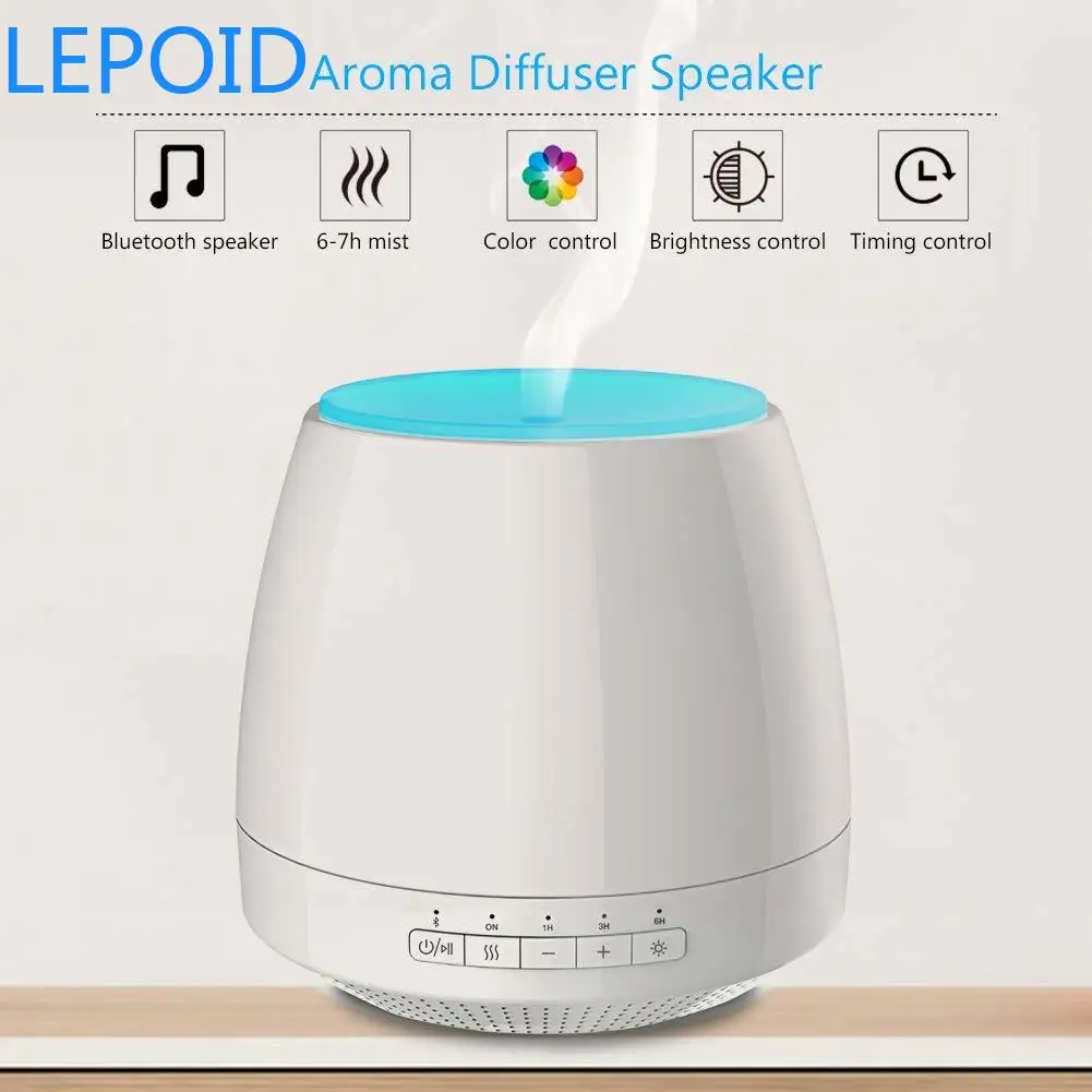 LEPOID диффузор эфирного масла W/Bluetooth динамик холодный туман увлажнитель воздуха 200