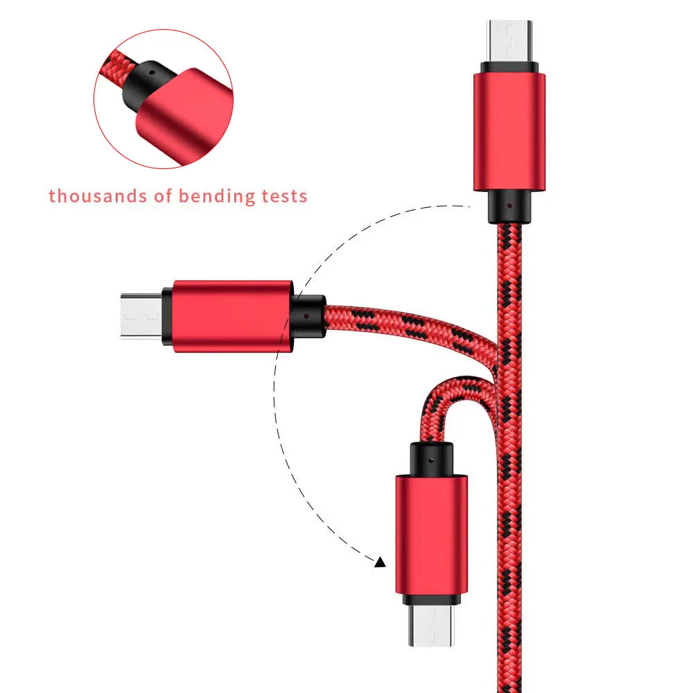 MUSTTRUE 2.4A Micro USB кабель для быстрой зарядки USB кабель для передачи данных нейлоновый кабель синхронизации для samsung Xiaomi Redmi huawei Android Micro usb кабель