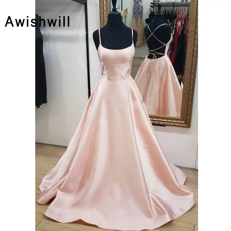 Blush pink spaghetti strap dress Clearance