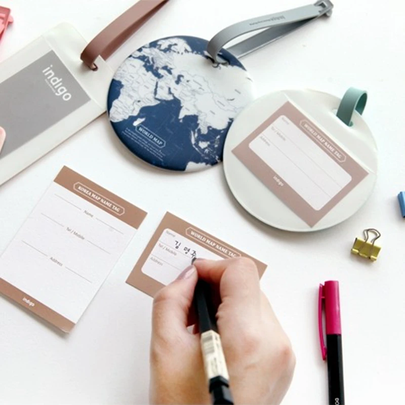 Fashion Map Luggage Tag Women Silica Gel Suitcase ID Address Holder Travel Accessories Baggage Boarding Tag Portable Label Fashion Map Luggage Tag Women Silica Gel Suitcase ID Address Holder Travel Accessories Baggage Boarding Tag Portable Label