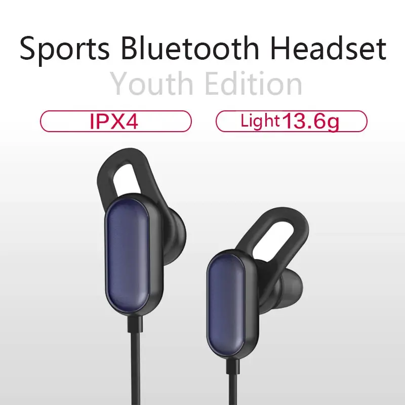 

XIAOMI Sports Bluetooth Headphones Youth Edition Anti-shedding Sports Ear Top 11 Hours Long Lasting IPX4 Waterproof Headphones