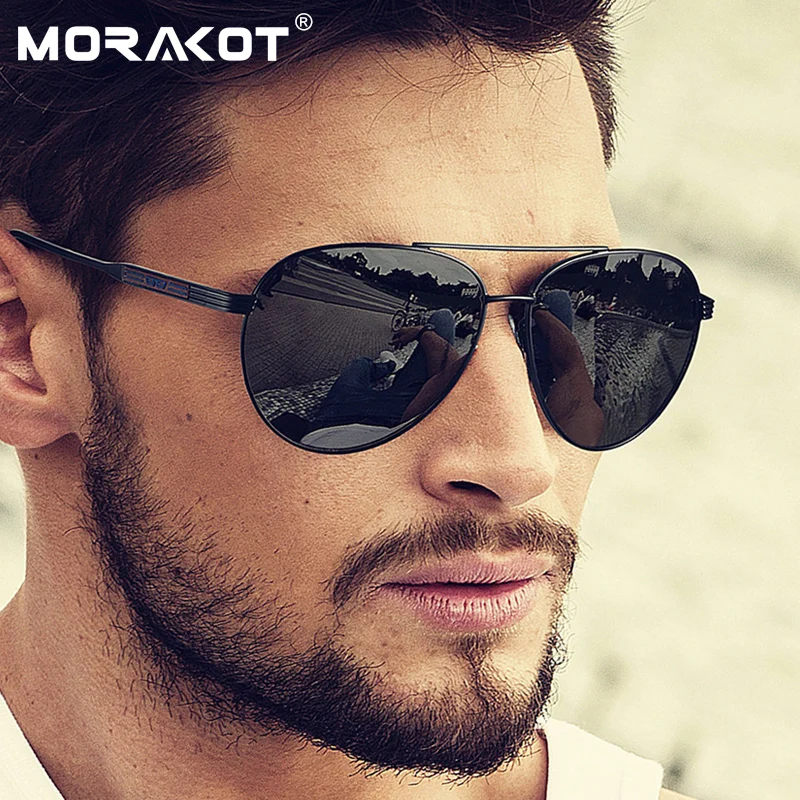 

MORAKOT Brand Polarized Sunglasses Gradient Men Fashion Eyes Protect Sunglasses With Accessories Unisex Driving Glasses P008005