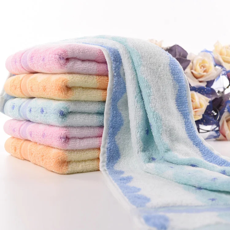 Colorful face cloth high quality face hand towel quick dry christmas