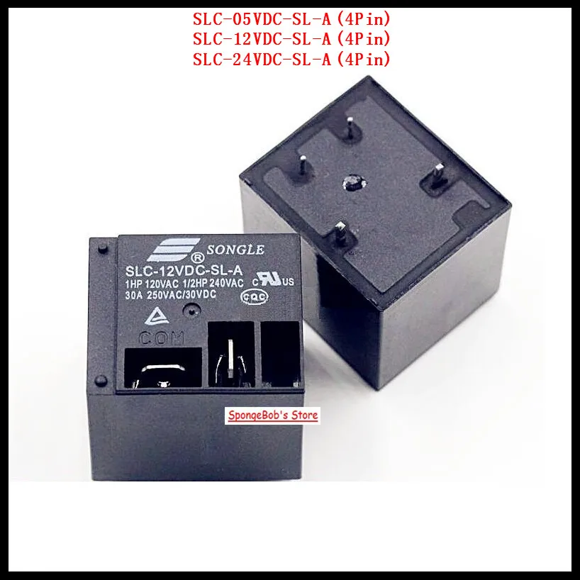 2 шт./лот SLC 05VDC SL A / 12VDC SONGLE Power Relay 4Pin 5V 12V 24V 30A T91|Реле| |