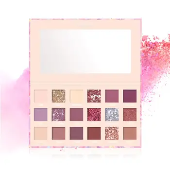 

New 18 Colors Nude Glitter Eyeshadow Matte Shimmer Palette Long Lasting Waterproof Mineral Powder Eye Shadow Makeup Cosmetic Kit