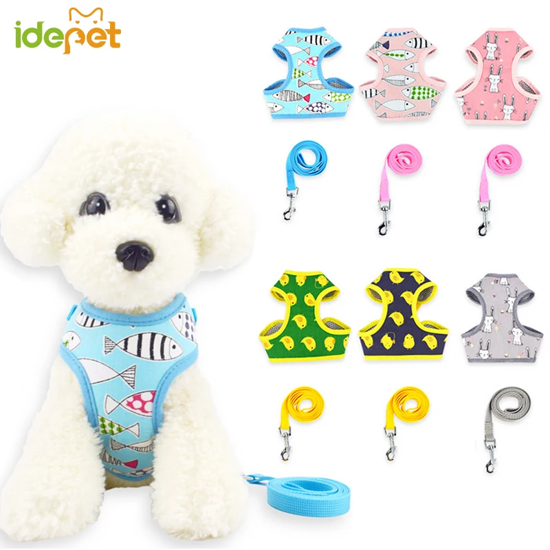 

Lovely Dog Collars Harness Pet Leads Vest Harnesses Type Dog Leash Pet Leash for Dogs Rope Pets Chain Chest Strap for Pet 30