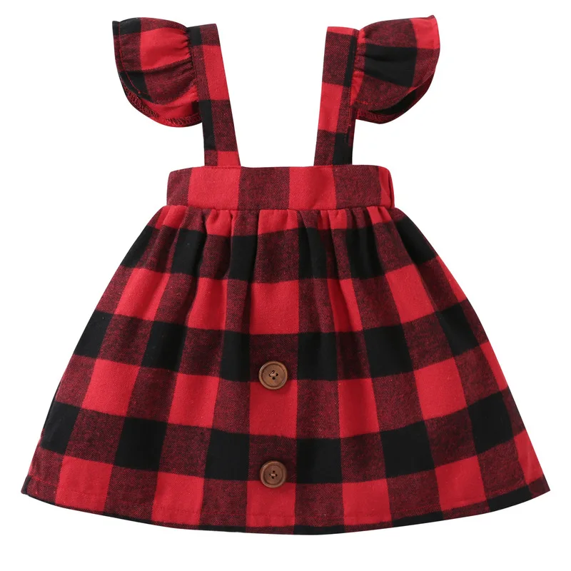 checkered baby dress