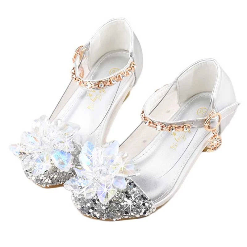 Zapatillas de cristal de cenicienta para niñas Clearance