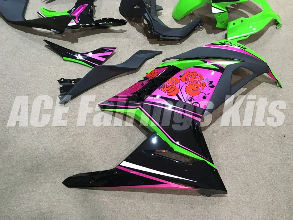 Инжекционный обтекатель антиблокировочной системы комплект подходит для kawasaki EX300 2013 Ninja300 13 14 15 EX 300 кузов прохладный розовый зеленый