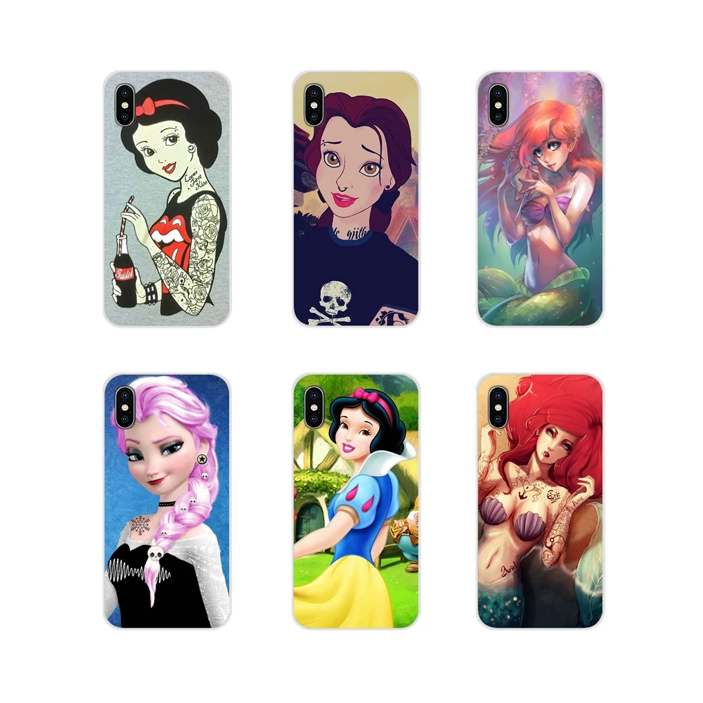 

Phone Shell Case For Huawei G7 G8 P7 P8 P9 P10 P20 P30 Lite Mini Pro P Smart Plus 2017 2018 2019 Snow White Punk Tattoo Princess