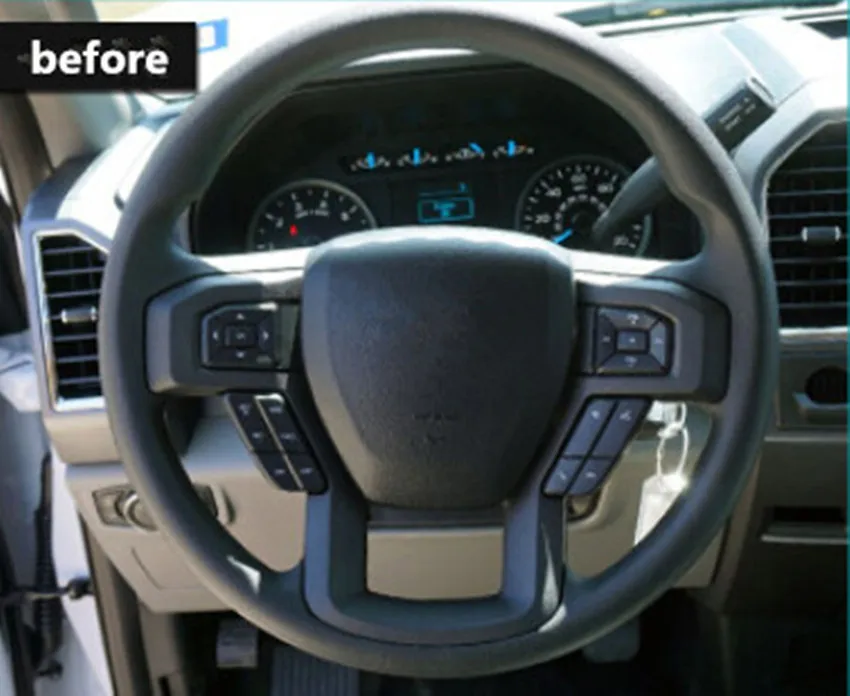 1 комплект Ручное шитье натуральная кожа руль Украшение Чехол для FORD F150
