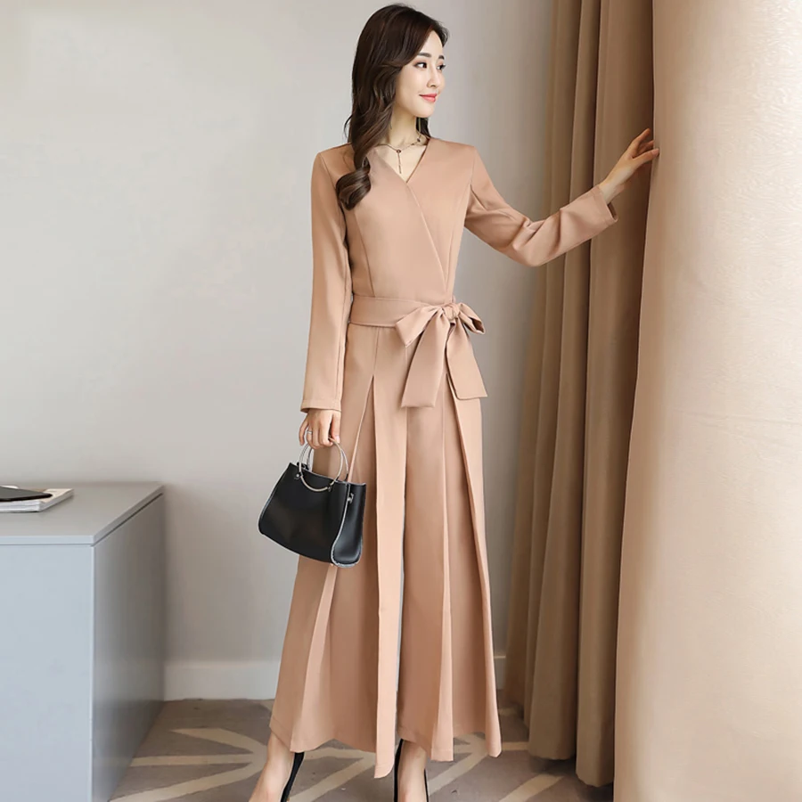Wine Red Bandage Jumpsuit womanBlack Spandex Long Sleeve Bodies Woman Sexy Roupa Feminina Kombi Elegant Rompers Womens 70Q001