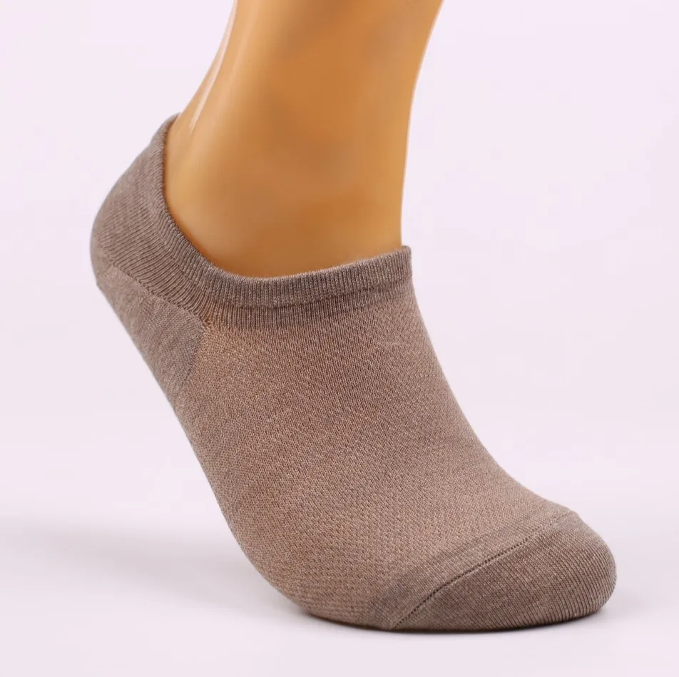 2 шт. = 1 пара весенне-летних женских носков однотонные модные неглубокие невидимые носки с закрытым носком носки-Тапочки - Цвет: light brown