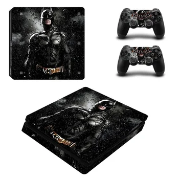 

Black Batman Skin Sticker Cover Protector Vinyl Sticker For PS4 Slim Console Kinect and 2 Controller Skin
