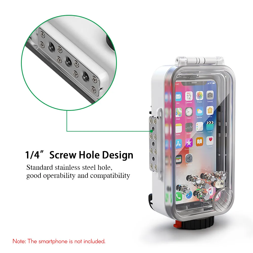 Водонепроницаемый чехол для телефона для IPHONE X PC+ Оптическое стекло+ нержавеющая сталь+ EPDM резиновый чехол для телефона защита вашего телефона
