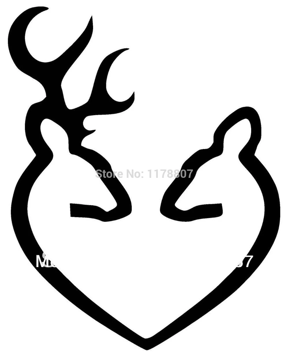Free Browning Deer Heart Nail Decals Mix Lot Nails Browning Deer Heart Nail Decals