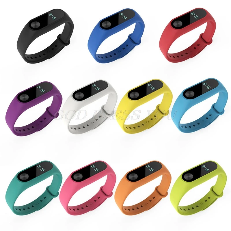 

Colorful Silicone Wrist Band Strap Wristband Replacement For Xiaomi Mi Band 2