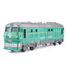 LeadingStar привело имитация инерции поезд с свет и звук Ретро дважды голова локомотив Дети игрушка в подарок