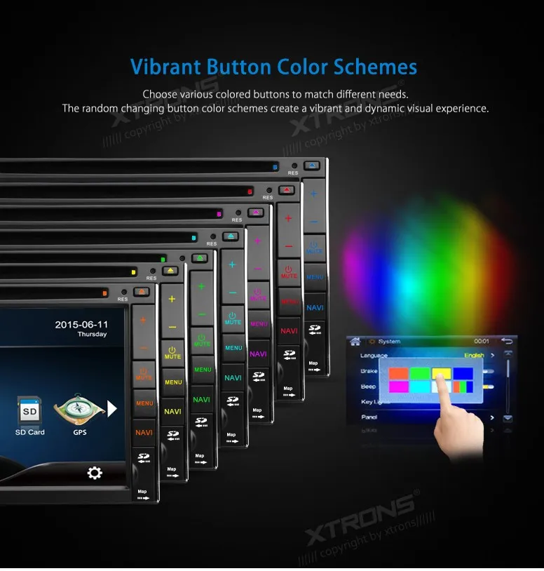 Top XTRONS 6.95" HD Digital TFT Touch Screen car radio GPS Navigator 2 Din Car DVD Player Steering Wheel Control /Front DVR Camera 4 Top XTRONS 6.95" HD Digital TFT Touch Screen car radio GPS Navigator 2 Din Car DVD Player Steering Wheel Control /Front DVR Camera 4