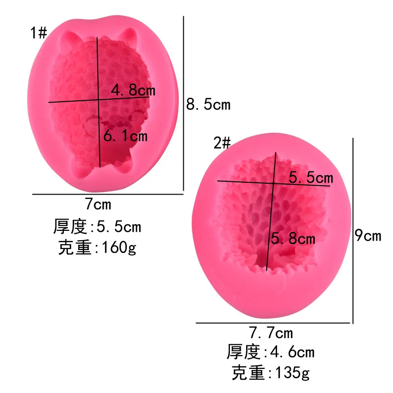 3D твердая овечья форма, переворачивающая силиконовая форма для сахарных изделий, автомобильная ароматерапия, гипсовая Расширительная форма