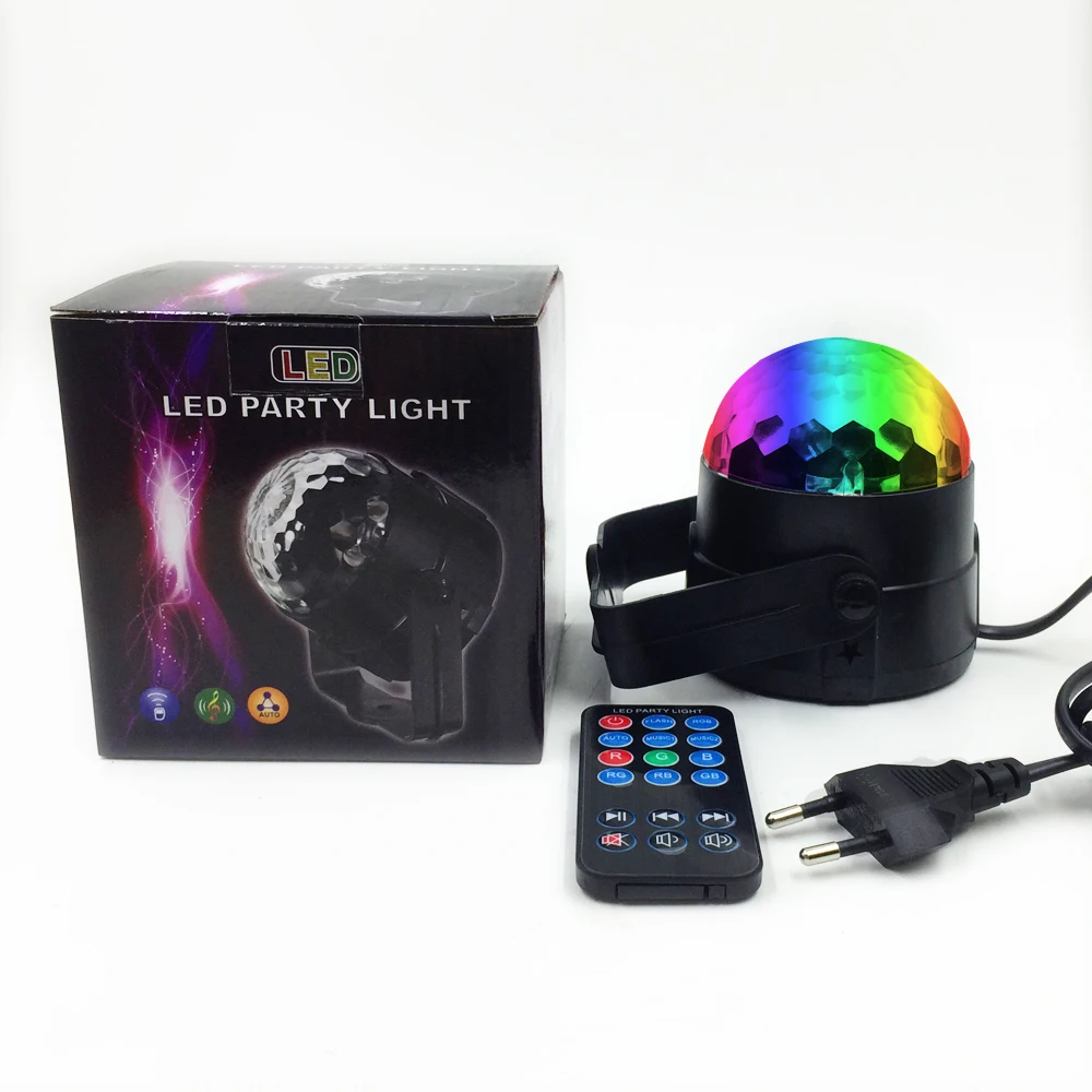 Magic RGB Crystal Ball Night Lights LED Auto Sound Activated Stage Lamp EU US AC220V 110V Projector Disco Party Holiday Lighting (6)