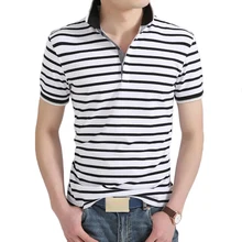 Мужские поло летние повседневные с коротким рукавом хлопковые рубашки поло мужские s брендовая дышащая облегающая полосатая футболка поло para hombre одежда