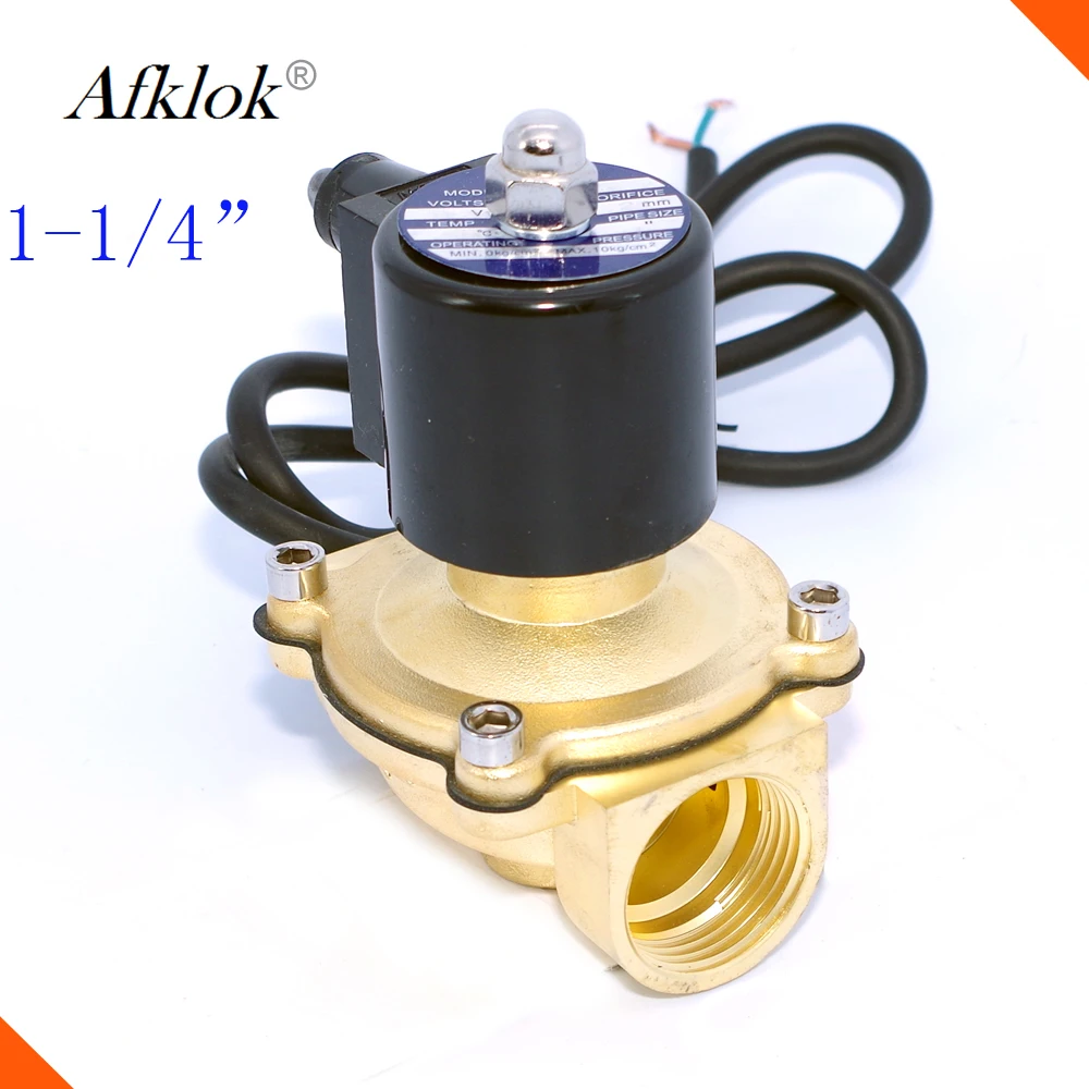 

Shut Off Stainless Steel 1-1/4" DN32 Normally Closed 24VDC Underwater Solenoid Valve