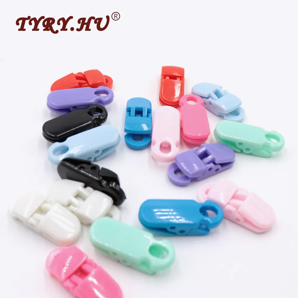 

TYRY.HU Loose Beads Flat Pacifier Clips Holder 50pcs 5mm Tail Multifunction Clip DIY Baby Nursing Nipple Chain Anti-Off Clips