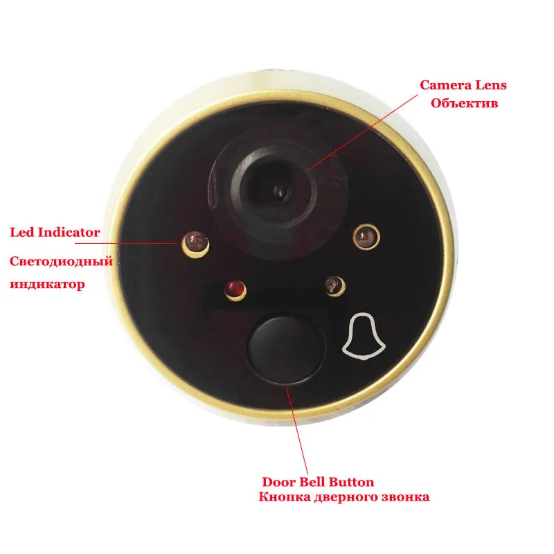 Topvico видео глазок дверной звонок камера 4," экран часы цифровой электронный дверной звонок видео дверной просмотр видео-глаз Домашняя безопасность