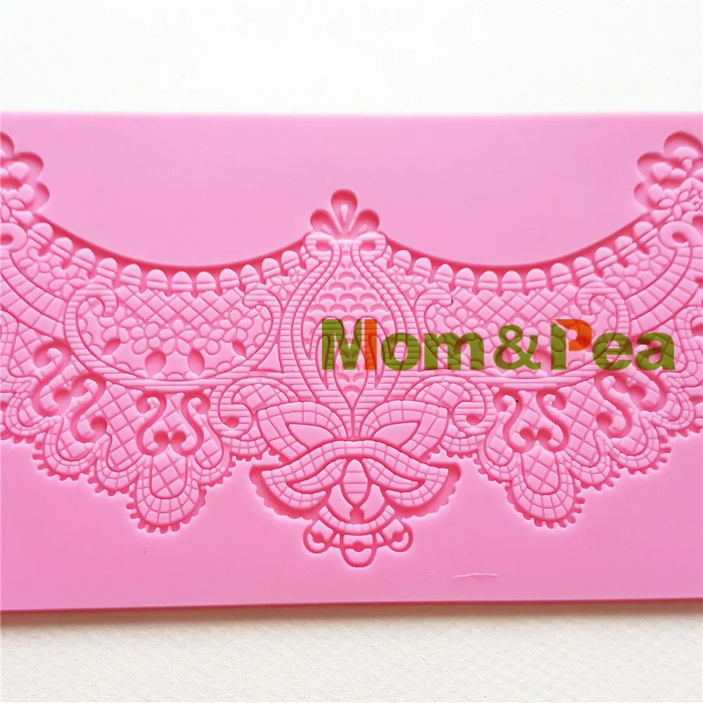 Mom& Pea GX237 Swag силиконовая кружевная форма для украшения торта, помадка для торта, 3D форма, Пищевая силиконовая форма