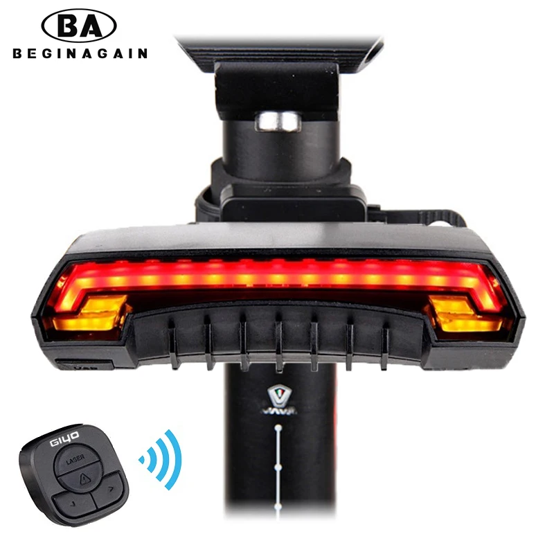 beginagain bike light usb chargeable wireless laser rear light bicycle remote turn beginagain bike light usb chargeable wireless laser rear light bicycle remote turn