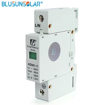 

Standard 1P 40KA 110V 220V 380V AC Din Rail SPD high quality Anti-Lightning Voltage Surge Protector Device