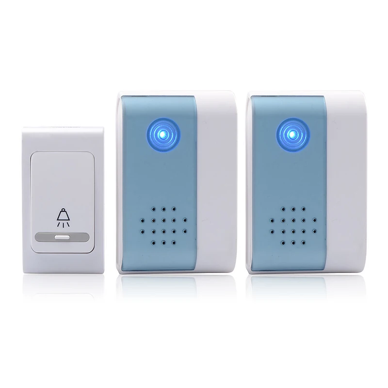 

38 Tune Melody Digital Receiver Doorbell 1 Remote Control 2 Wireless Door Bell WXV Sale