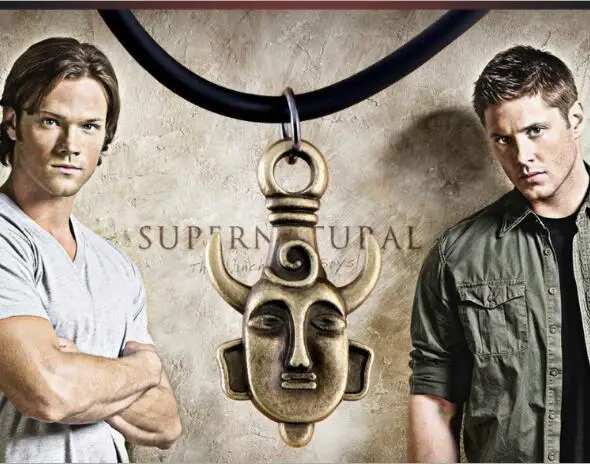 Cheap Retro action figure Surrounding the evil forces Supernatural Dean Wearing the Amulet Necklaces The Amulet Pendant Chain toys Cheap Retro action figure Surrounding the evil forces Supernatural Dean Wearing the Amulet Necklaces The Amulet Pendant Chain toys