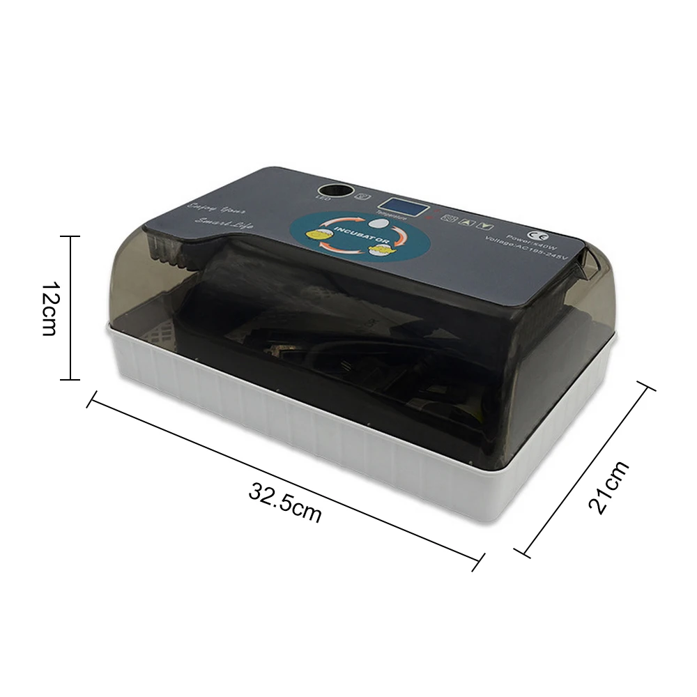 Digital 12 Eggs Incubator Automatic Hatcher Large Capacity Practical Incubators For Chicken Duck Poultry Quail Eggs Home Use Digital 12 Eggs Incubator Automatic Hatcher Large Capacity Practical Incubators For Chicken Duck Poultry Quail Eggs Home Use