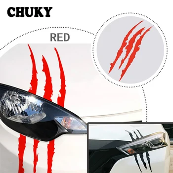 

CHUKY Car Styling Scratch Stripe Claw Stickers Car Headlight For BMW E46 E39 E60 E90 E36 F30 F10 X5 E53 E34 E30 Mini Cooper Lada