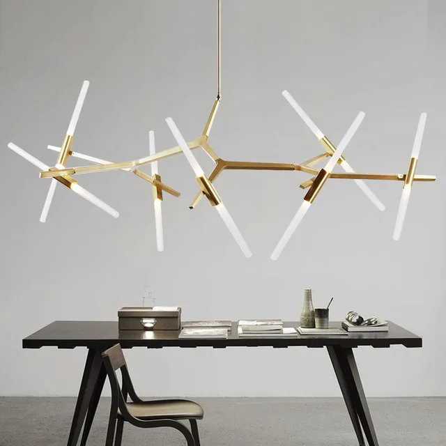 

Creative Branch Chandelier Ceiling Lamp Modern Designer Tree Branch Hanging Light Personality Living Room Restaurant Lamp