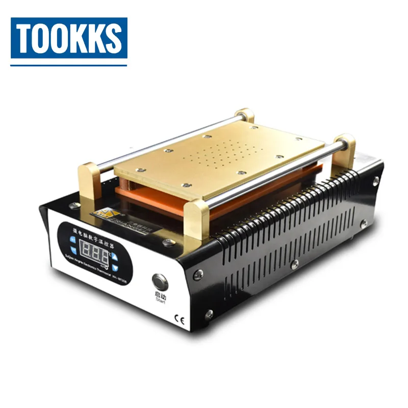 Дешево 7 дюймов Электрический ЖК дисплей Экран сепаратор Встроенный вакуумный насос Экран Разделение Нержавеющая сталь горячая пластина для ремо...