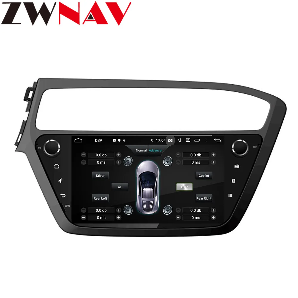 Cheap Android 9 4+64G DSP Car No 2 din Player GPS Navigation For HYUNDAI I20 2018 Head Unit Multimedia Player Tape Recorder 5