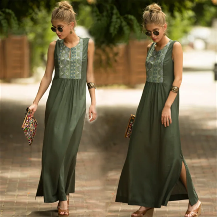 

Beach Pareos Woman Women Swimwear Dresses Summer Female Swimsuit 2019 New Shenzhen Army Green Man Cotton Embroidered Skirt