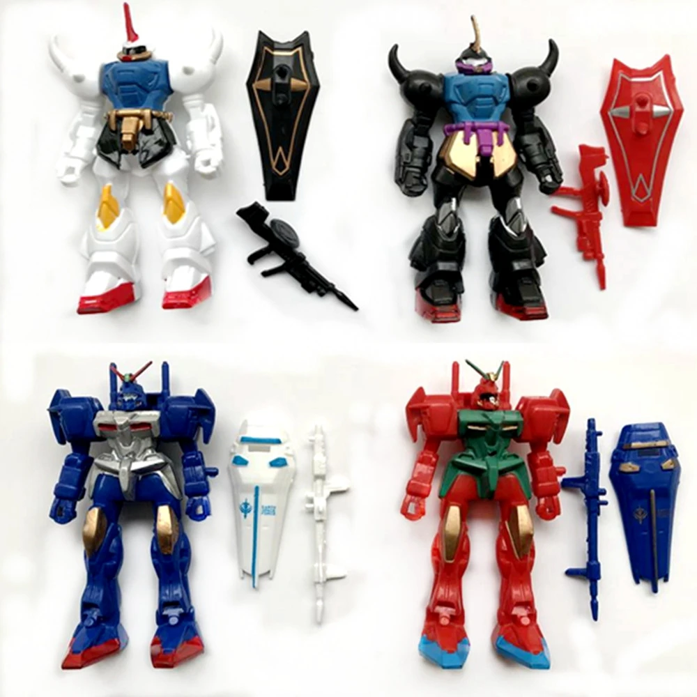 

1 pcs Cartoon Gundam Models Robot Armor Action Figures With Weapons Shield Movable Joint Assembly Kid Gift Toy