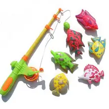 Обучающая и обучающая Магнитная рыболовная игрушка поставляется с 6 рыбами и удочками, уличная забавная и Спортивная игрушка-рыбка в подарок для ребенка/ребенка