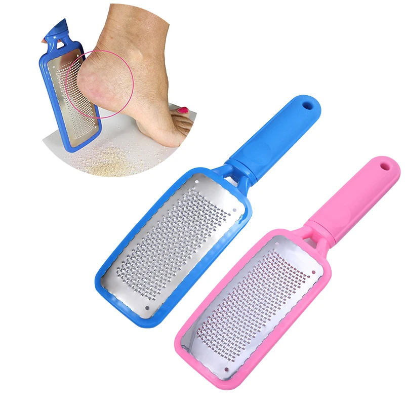 

1 Pc Blue Foot Rasp File Scrubber Grater Dry Rough Dead Skin Callus Remover Pedicure Nail Care Tool Random Color