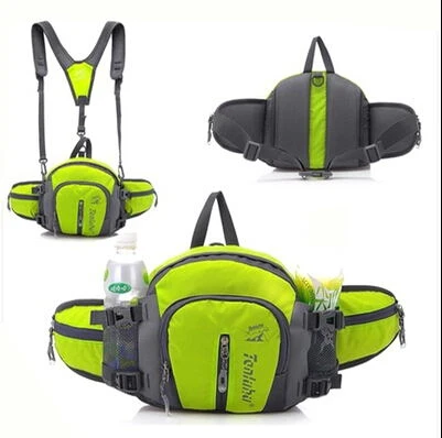 

sports bag climbing &Bicycle&Running movement pockets waterproof 6 color man waist bag Multi-purpose backpack
