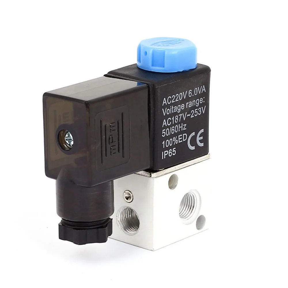 3V1 06 AC 220V 6VA 2 положения 3 пути пневматический Соленоидный клапан катушки|solenoid valve