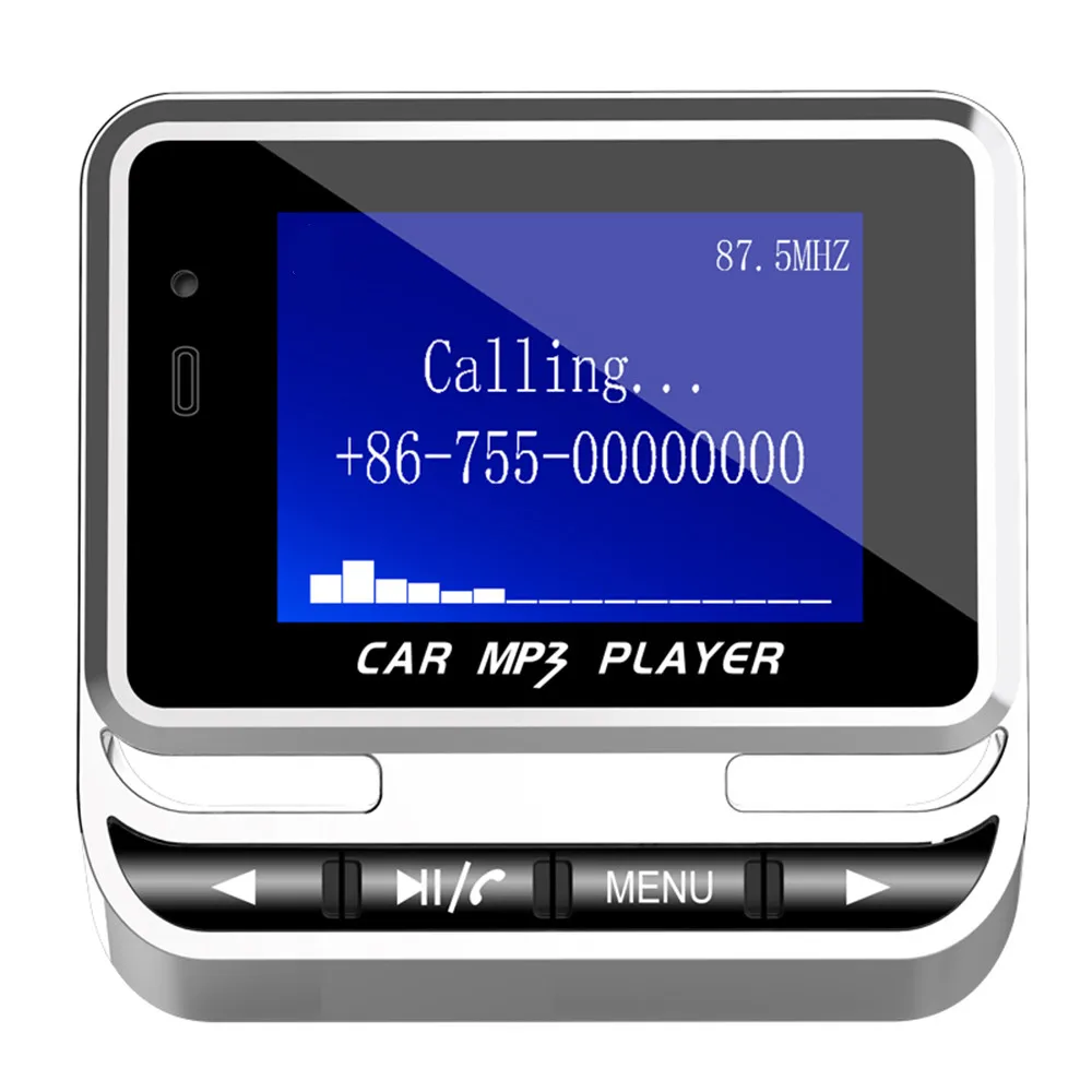 FM12B 1,4 дюймовый экран дисплей usb зарядка беспроводной FM Hands-Free автомобиль MP3 автомобильное Usb Автомобильное зарядное устройство#10