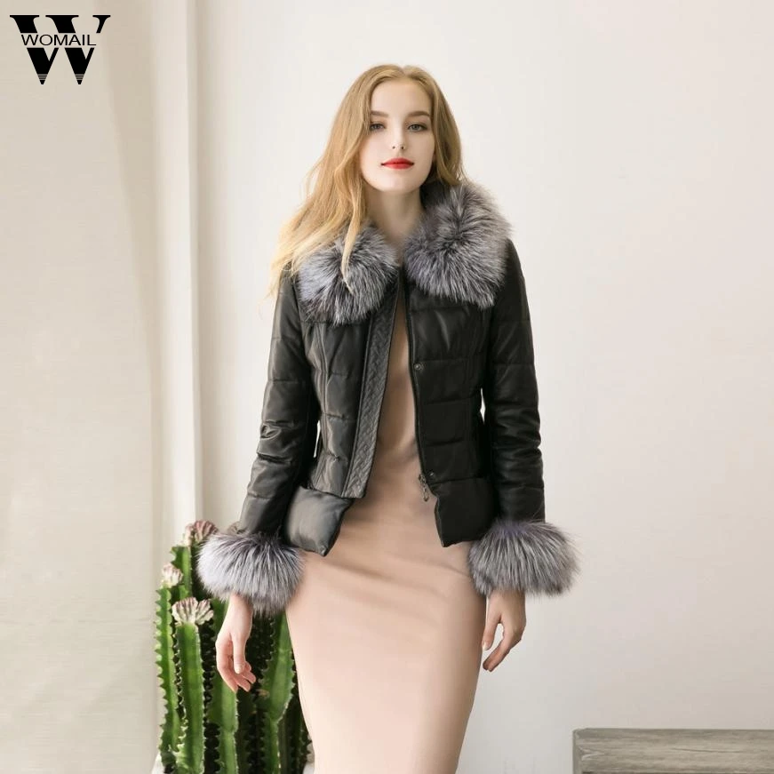 Épais Charmdemon De Cuir Veste Faux D'hiver Fourrure Douce Col En Pu Dr14 Manteau Outwear 8r6ng8Zx