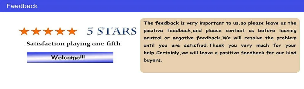 Feedback