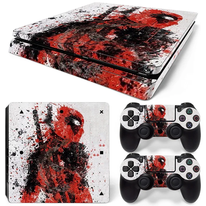 

Vinyl PS4 Slim Sticker For Sony Playstation 4 Slim Console + 2 Controller Skin PS4 S Skins